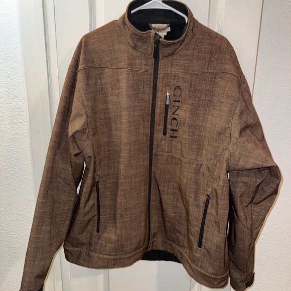 CINCH Brown Softshell Jacket – Men’s XXL (Full Zip) - Picture 1 of 4